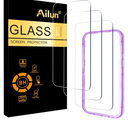 Ailun 3 Pack Screen Protector for iPhone 17 Pro Max [6.9 inch] with Installation Frame, Tempered Glass, Sensor Protection, Dynamic Island Compatible, Case Friendly
