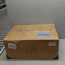 Kitchen Dining Chairs Set of 2 Modern Soft Linen Farmhouse Dining Room Chair with Metal Legs, Blue/Walnut