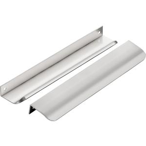 Ravinte Hardware 20 Pack Silver Cabinet Handles, 7.8 Inch (200mm) Finger Edge Pulls, 6-1/4 Inch Hole Center, Finger Pulls for Cabinets