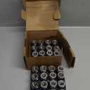 14x1.5 Ford OEM Lug Nut, Mag Seat One-Piece Stock Design Wheel Lug Nut with Washer Fit 2017-2024 Ford F-250 F-350 Factory Wheel Trucks,32Pcs Chrome Centered Round HCPZ-1012-B HCPZ-1012-A Replacement (Silver)