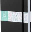 Ohuhu Double-Sided Marker Pad Art Sketchbook Bleedproof - 5.5"x8.5" Small Paper Size - 90 lb/150 gsm Smooth Drawing Paper - 60 Sheets/120 Pages - Hardcover Sketching Book for Alcohol Markers Paints
