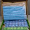 132 Piece Fort Building Kit - Indoor Play Engineering Set with Connecting Sticks & Balls - Creative STEM Building Toys for Kids Play Spaces, Tents & Hideouts (Blue)