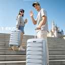 20 inch carry on luggage 22x14x9 Airline Approved, Grey