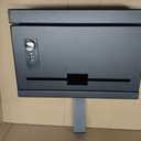 Over The Door Lockable Drop Box with Combination Lock, Heavy Duty Metal Hanging Collection Box for Mail, Payments, Documents & Key Returns, No Drilling Required, Wall Mount Option