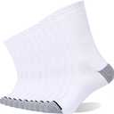 EnerWear 10P Pack Unisex Cotton Moisture Wicking Cushion Crew Socks