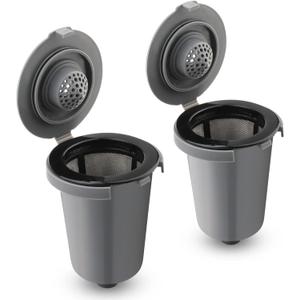 Reusable Filter Cup for Cuisinart, Gray (2 Pack) Reusable Filter Cup for Cuisinart, Gray (2 Pack)