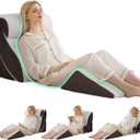 4PCS Wedge Pillow Set for After Surgery, Orthopedic Bed Wedge Pillow for Back Pain Relief, Sitting Up in Bed, Acid Reflux, Adjustable Post Surgery Pillows for GERD, Snoring, White/Grey