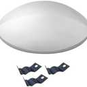 GG Grand General 10561 Stainless Steel Trailer Hub Cap with 3 Clips