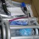 Tub Transfer Bench and Shower Chair with Non Slip Aluminum Body, FSA Eligible, Adjustable Seat Height and Cut Out Access, Holds Weight up to 500 Lbs