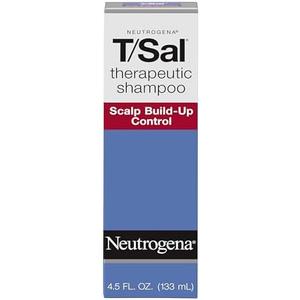 Neutrogena T/Sal Therapeutic Dandruff Shampoo, Scalp Build-Up Control, 3% Salicylic Acid, Scalp Psoriasis Treatment, Seborrheic Dermatitis Shampoo, Clears & Controls Flakes, Fragrance Free, 4.5 fl oz† 9 pack