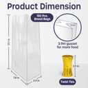 Reusable Plastic Bread Bags - 150 Pack Clear Loaf Bags for Homemade Bread - Perfect for Baked Goods Storage