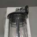 Darkaway Large Outdoor Pendant Lights, 15inch Outdoor Chandelier Hanging Porch Lights Outside Ceiling Mount Aluminum with Seeded Glass for Front Door Gazebo Patio (Large, Black)