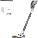 BLACK+DECKER POWERSERIES+ 20V MAX Cordless Stick Vacuum Cleaner with LED Floor Lights, Bagless, Lightweight, Cordless Vacuum Cleaners for Home, Up to 44 Minutes, Powerful Suction, Gray (BHFEA520J)
