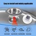 3-in-1 Kitchen Sink Drain Filter Pop-up Stopper with Filter Basket 304 Stainless Steel It has The Function of Fast Drainage and Odor Isolation Suitable for U.S. Standard 3-1/2" Sink drains