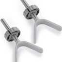 Babelio Baby Gate Stairs Banister Adapter-Y Threaded Spindle Rods for Pressure Mounted for Child & Pet Safety Gates with Extra Long Wall Mounting Screws Rod & Bolts (10MM)