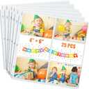 tutata 4x6 Photo Album Sleeves, 6-Pocket Scrapbook Page Protectors, Fits 12x12 3 Ring Album Binder, 25 Pack