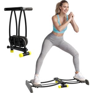 Ski Trainer, Simulated Ski Machine, Adjustable Resistance Bands Machine Exercise Equipment for Leg Pelvic Floor Muscle Workout, Fun Cardio Fitness Equipment for Home Full Body Workout
