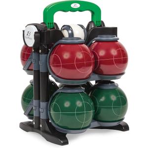 Eastpoint Sports Resin Bocce Ball Set- Features Deluxe Carry Case and All Accessories; Outdoor Fun for Kids, Teens and Adults