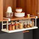 Amazon.com: JAXYOOM Hanging Shelf Basket Organizer 1Pack,Expandable Hanging Undershelf Cabinet Storage,25LBS Heavy Duty Adjustable Rack with Thick Clips for Kitchen,Pantry,Laundry Room,Bedroom,Black: Home & Kitchen