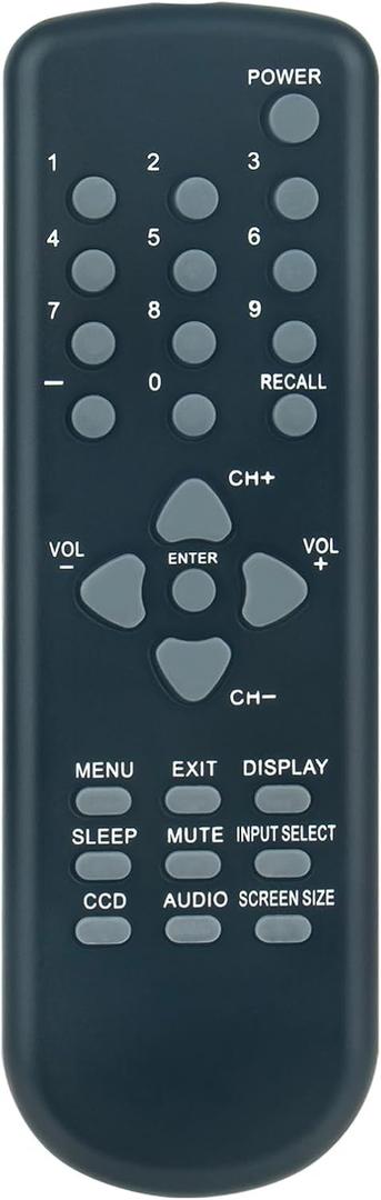 076E0RC011 Replace Remote Control Work for SANSUI HDLCD185W HDLCD1909 HDLCD1909A HDLCD1909B HDLCD19WB RT076E0RC011 TV