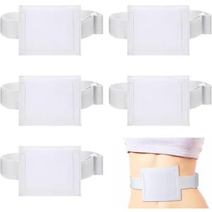 Syhood 6 Pcs Feeding Tube Holder Elastic G Belt Comfortable Peg Tube Holder Supplies for Men Women Adults Abdominal Covers Accessories