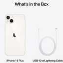 Apple iPhone 14, 128GB, Starlight - Unlocked (Renewed)