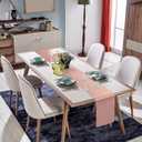 BDDC Rose Gold Table Runner 12x108 Inch  12 Pack Satin Table Runners, Smooth Table Runner for Party Wedding Banquets Birthday