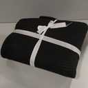 YOUDENOVA Woven Rope Laundry Hamper Basket, 72L Tall Luandry Basket, Baby Nursery Hamper for Blanket Storage in Bedroom-Large- Black