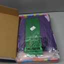 Daphne Costume Adult Women Halloween Costume Dresses Long Sleeve Bodycon Purple Dress with Green Scarf and Headband (Medium)