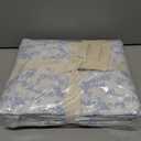 Laura Ashley - Twin XL Sheet Set, Crisp & Cool Cotton Percale Bedding with Deep Pockets, Lightweight for Year Round Comfort, Bed Sheets with Matching Pillowcase (Victoria Blue)