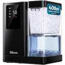 Silonn Countertop Nugget Ice Maker, 40 Lbs Daily Ice Production, | Self-Cleaning Pebble Ice Machine with 3L Removable Water Tank, 12H Timer, Quiet 40 dB Operation for Home, Office & Parties