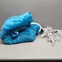 Heated Electric Blankets - Soft Flannel Heating Throw Electric Blanket with 6 Heat Settings King Size 100"  90" Teal - Velvet & Sherpa