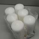 Stonebriar Unscented White Tall Pillar Candles, 80 Hour Burning Candle Pillars, Perfect for Decor, Weddings, Emergencies 3" X 8", 6 count