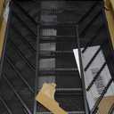 14 Tier Wall Hanging File Organizer, Paper Folder Holder Wall Mounted, Metal Mail Sorter for Office Home School, Black