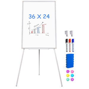 Maxtek Easel Whiteboard 36 x 24 in, Stand Tripod with Height Adjustable
3' x 2' Magnetic Dry Erase Surface, Flipchart Stand, Portable Tripod Easel for Office, Teaching, Home and Classroom