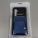 Vofolen for Samsung Galaxy S24 Wallet Case with Card Holder, 4-Card Dual Layer Heavy Duty Shockproof Wallet Case, Hidden Flip Card Slot Large Storage Protective Case for Galaxy S24, 6.2'' Navy