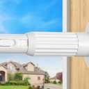 White Extra Long Tension Curtain Rod 41-146 Inch Outdoor Tension Shower Curtain Rod No Drilling for Window Patio No Slip Spliced Telescopic Design Easy to Install Never Rust Diameter 1.26 Inch