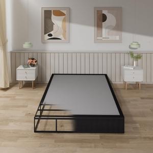 Tyndall 10 Inch Queen Size Box Spring, Heavy Duty Metal Box Spring for Queen Size Bed Mattress Foundation with Fabric Cover, Noise-Free, Non Slip, Easy Assembly