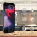 3 x Pokolan [3 Pack] Screen Protector for iPhone SE 3, SE 2022, iPhone SE 2, SE 2020 Tempered Glass Film Bubble Free Case Friendly (Clear)