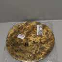 Black and Gold Placemats Set of 50 Disposable Gold Doilies Charger Round Metallic Glitter Foil Pressed Dining Table Decoration Centerpieces for Party Wedding Birthday