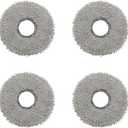 4-Pack Mop Pads Replacement Part, Compatible with Roborock Qrevo Master Robot Vacuum, 4 Mop Pads 1 Cleaning Brush Accessories Kit