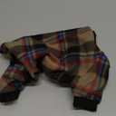 SCENEREAL Dog Pajamas for Small Dogs, Small Dogs Sweater, Soft and Warm Puppy Clothes, Holiday Onesie Christmas Outfits for Doggie Cold Winter - Dog Jammies Pjs (Brown), S