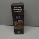 KitchenClick 7-Piece Wooden Spoons for Cooking  Premium Teak Wooden Utensil Set, Nonstick & Heat-Resistant Wooden Cooking Utensils, Durable & Lightweight Spoon Set for Kitchen, Baking & Serving