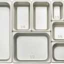 Winco Full Size 6" Deep Metal Food Pan / Steam Table Pan, Anti-Jam, 25 Gauge