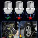 Set of 20, 14x1.5 Lug Nuts Chrome Compatible with Camaro Corvette Impala 1.5 Inch Wheel Lug Nuts