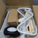 ROBUD Kids Gardening Tools Outdoor Toys Set Backyard Play with Kids Wheelbarrow-9pcs Metal Toddler Wheelbarrow, Garden Tools, Watering Can, Plant Labels for Ages 3+ (Grayish White)