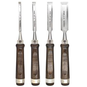 CAQUXIL 11" Wood Chisel Sets for Woodworking, SemiCircular Edge Blade Chisel Woodworking Tools, Woodwork Chisel Carpentry Tools4 Pack