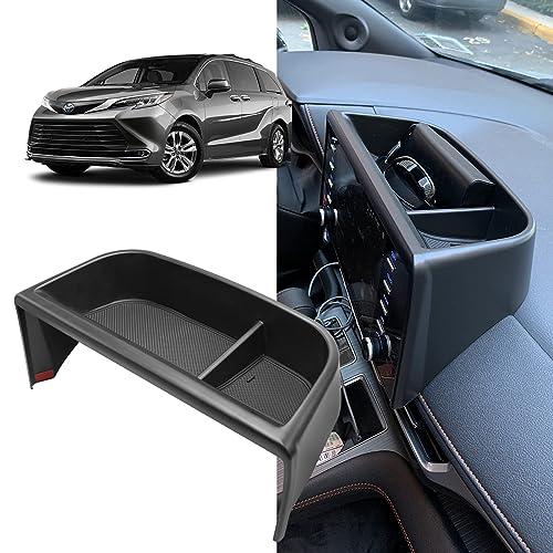 TTCR-II Compatible with Toyota Sienna Dash Organizer Tray 2021-2024, for Sienna Dash Console Organizer 2021-2024 Rear Screen Storage Tray (Not for 2025 Version)
