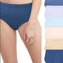 Hanes Women's 6pk Pure Comfort Organic Cotton Hipster Underwear - Assorted. 6 Size