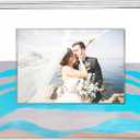 Queekay Wedding Unity Sand Ceremony Photo Frame Clear Acrylic Sand Ceremony Shadow Box with Picture Frame for Wedding Decorations Home Decor Keepsake (Classic Style)